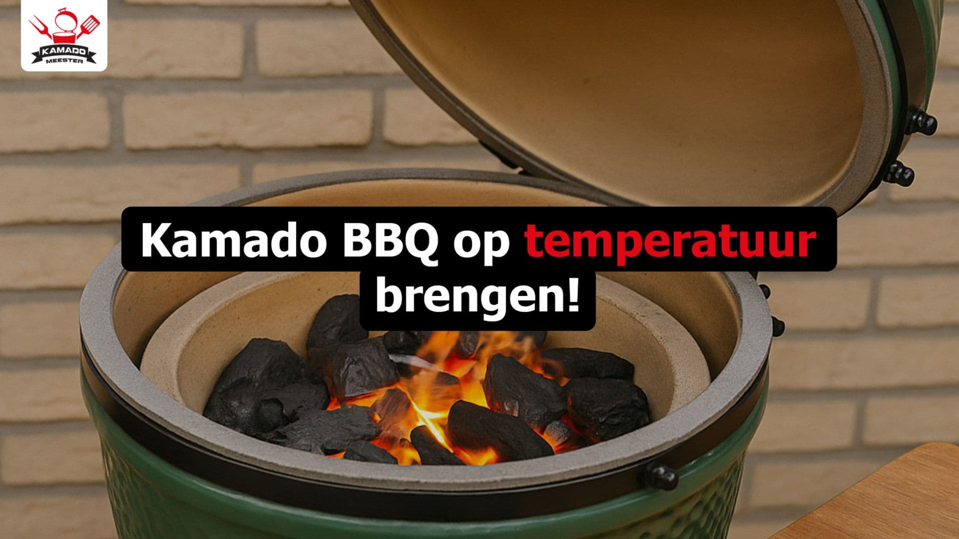 Kamado BBQ op temperatuur brengen!